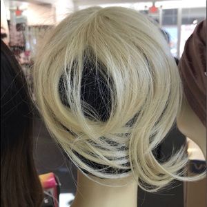 Blonde 613 Hair topper Pcs/bang Clipin human hair